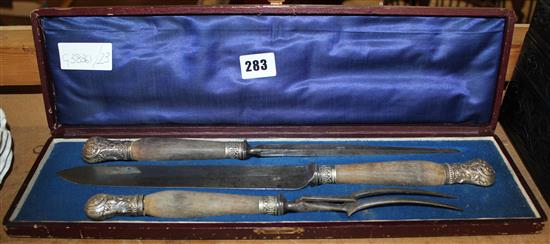 Cased carving set